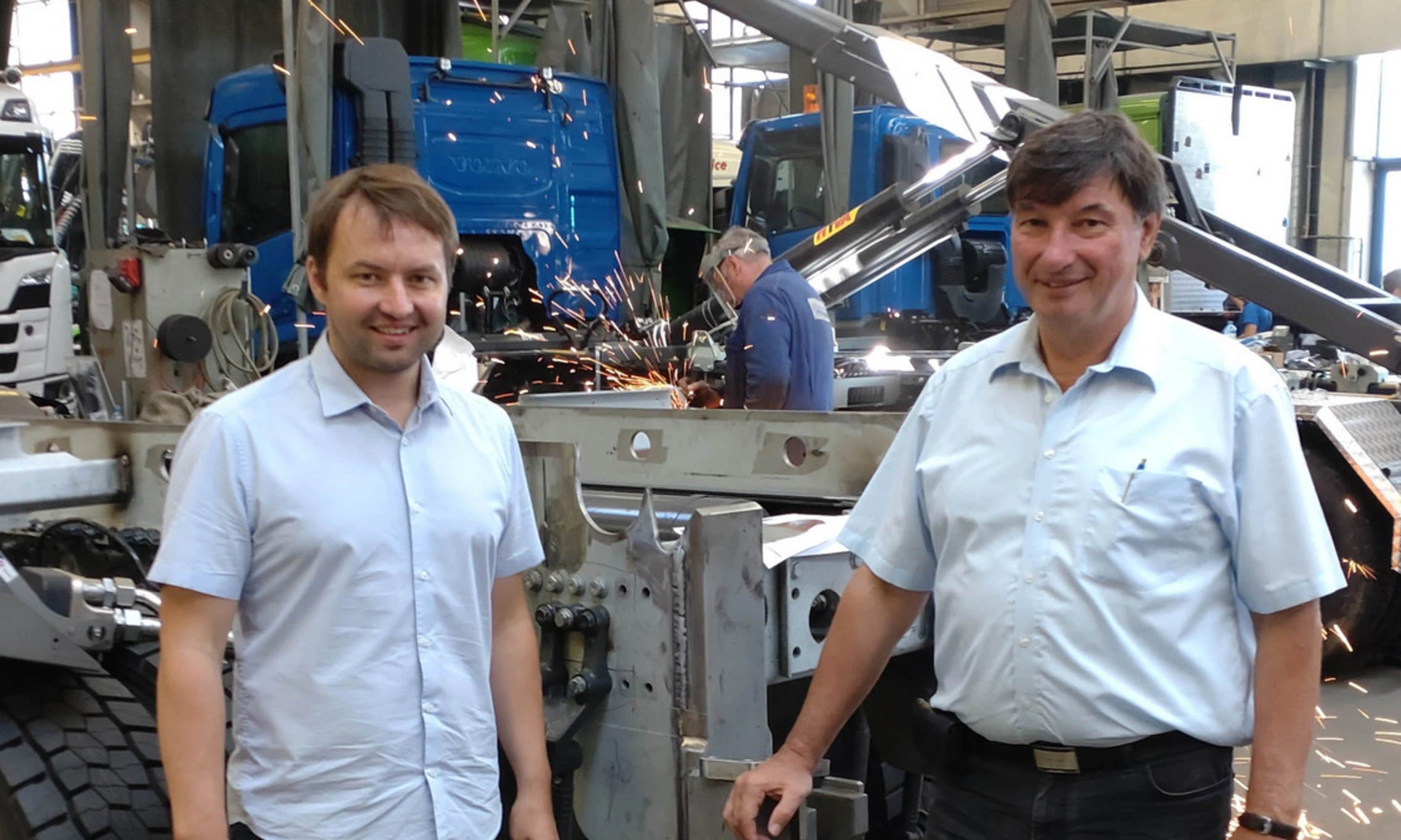Foto von Otto Wohlgenannt mit Sohn, Geschäftsführer der Otto Wohlgenannt GmbH in Dornbirn.
